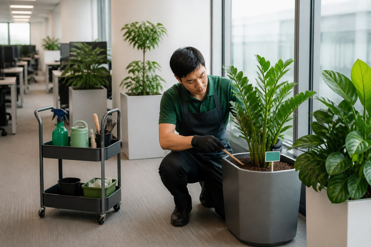 Bao lâu nên bảo dưỡng cây xanh văn phòng một lần?