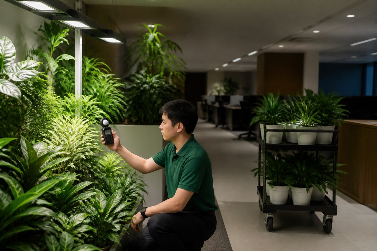 Giải pháp cây xanh cho văn phòng thiếu ánh sáng tự nhiên