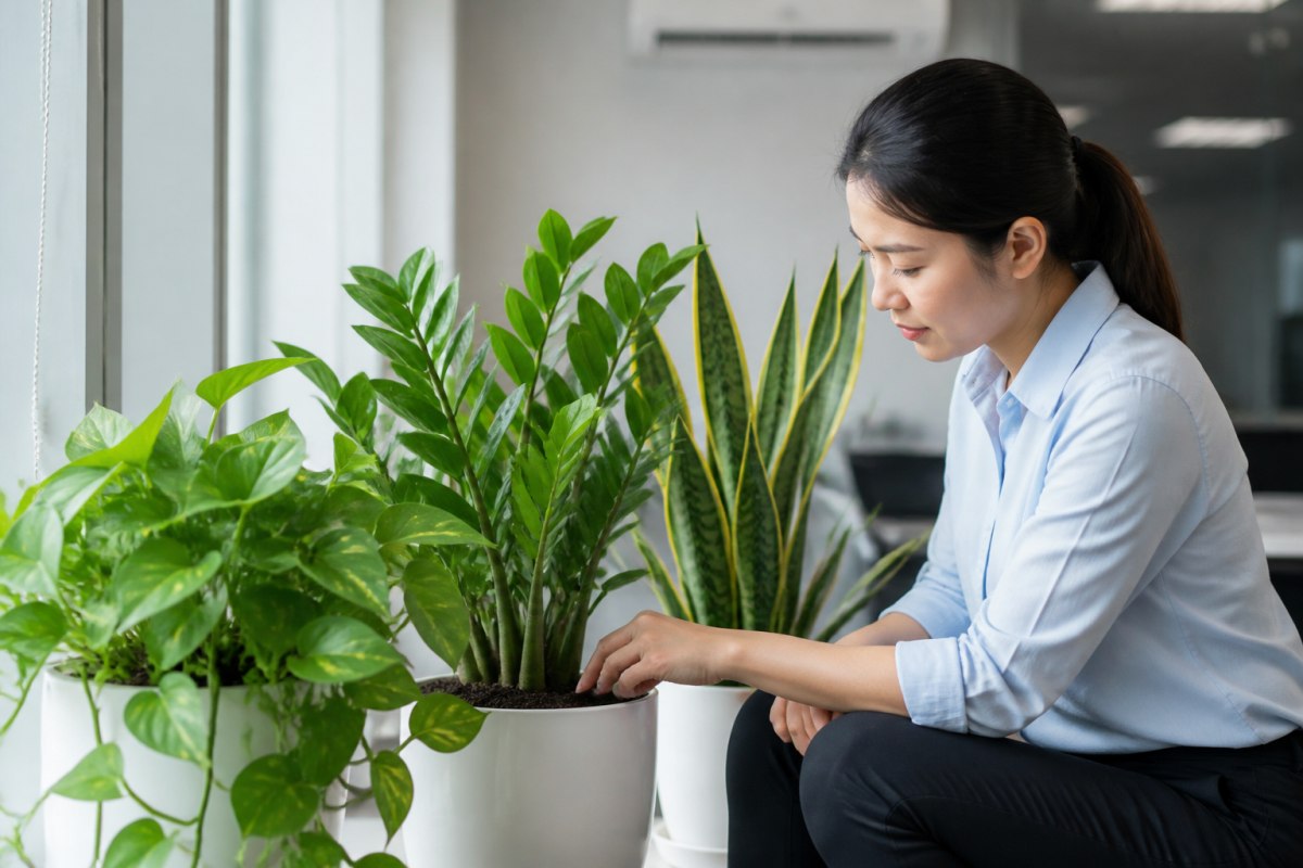 Chăm sóc cây cảnh trong phòng máy lạnh cần chú ý gì?