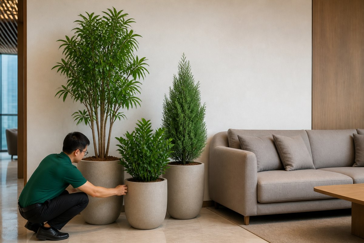 Nhật ký dự án: Hoàn thiện cụm cây cho không gian tiếp khách